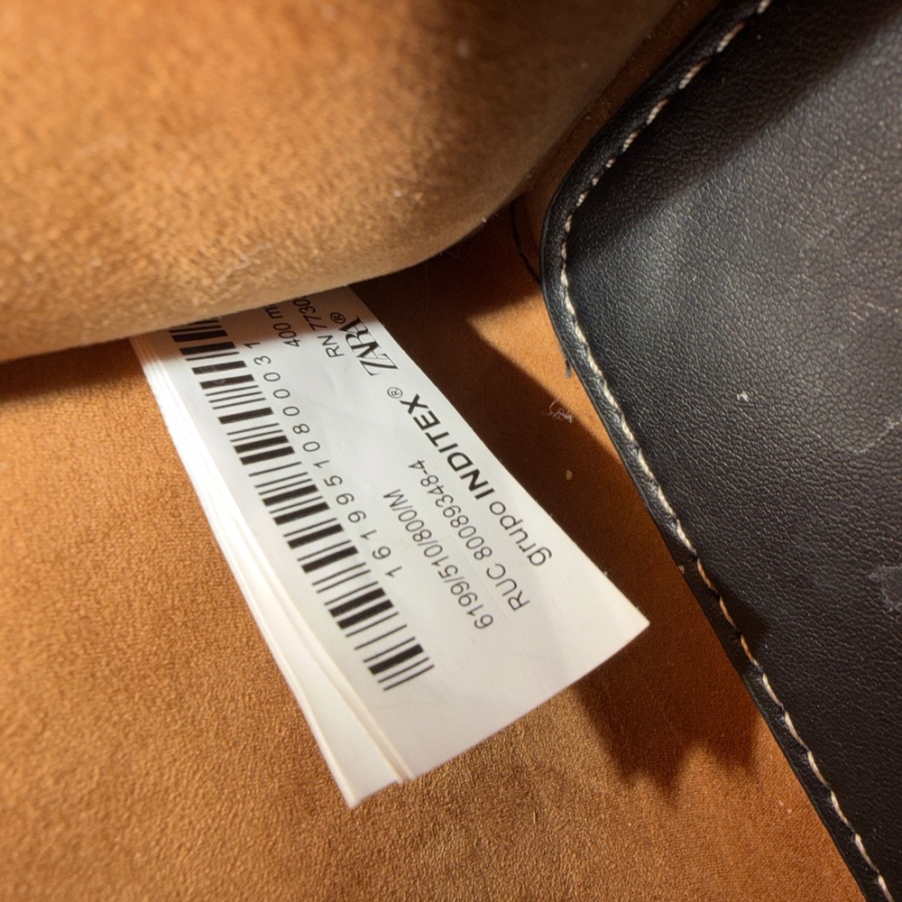 Italian Leather Black Tote Bag Made in Italy - Picture 15 of 15